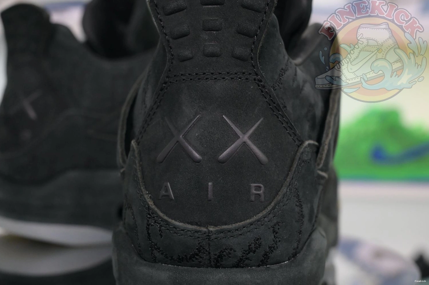 black kaws Jordan Air 4 Jordan 0217